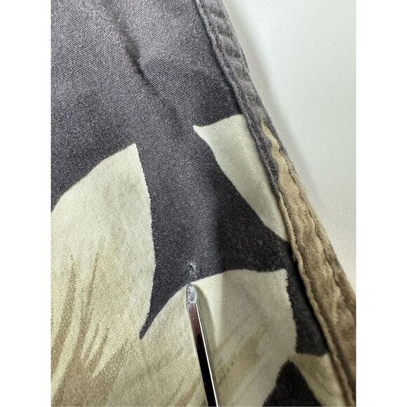 Pierre Cardin Hawaiian Shirt With Pocket Brown Size L Floral  See description - Picture 5 of 10